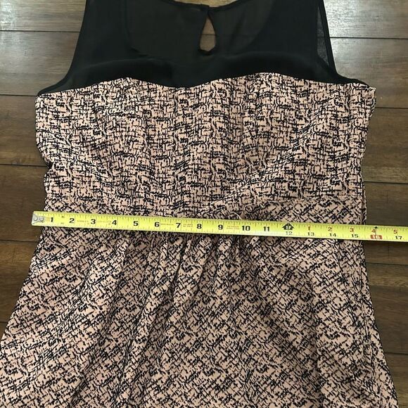 Anthropologie Tan Print Moulinette Soeurs Albertine Flocked Sheath Dress Size 8 - Picture 4 of 11